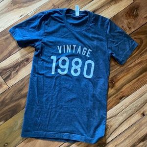 Vintage 1980 Heather Navy Tshirt
